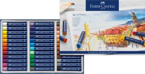 Faber-Castell Creative Studio Oil Pastel Crayons - 36 Vibrant Colors