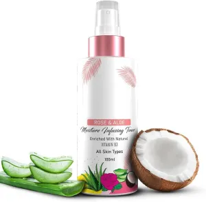 Fac.e Toner (100 ML) Enriched with Rose, Aloe Vera Extract & Natural Vitamin B3 | Smoothens Skin | Fights Pimples | Tightens Pores | Suitable for All Skin Types | Moisture Infusing Face Mist