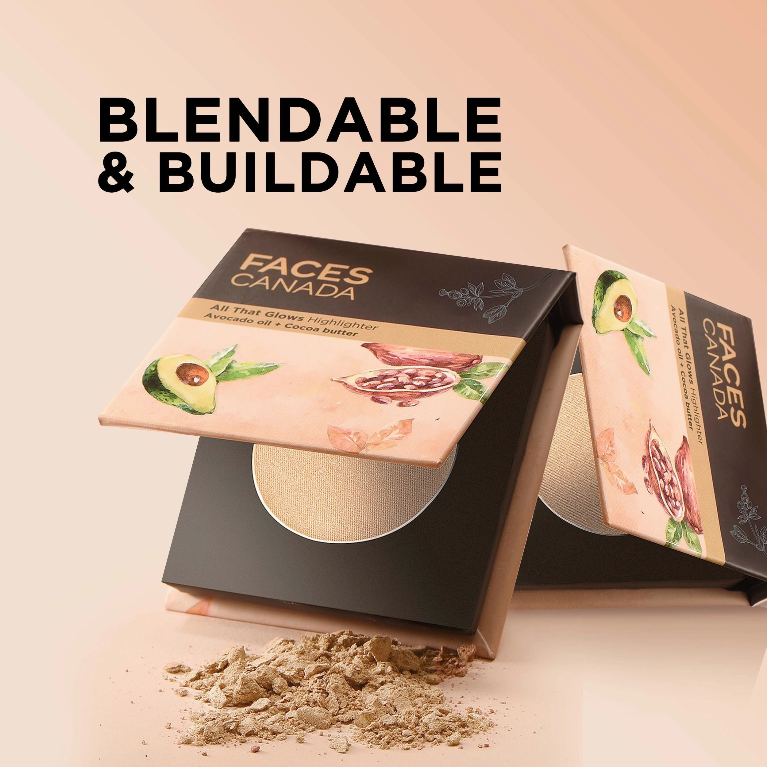 Faces Canada All That Glows Highlighter | Sparkling Gold | Long Lasting| Lightweight| Vitamin C | Hello Sunshine (4 g) Core Range Gold Core Range
