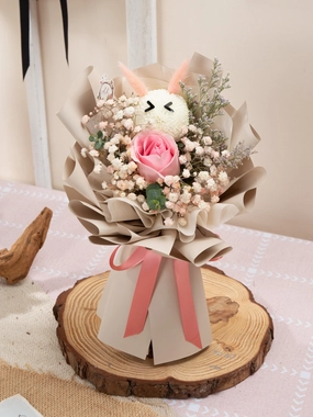 Farm Bunny (Pink Rose)