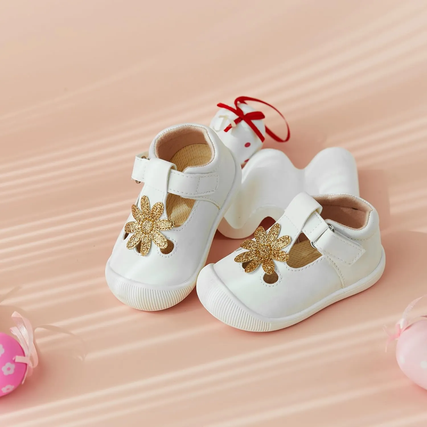 Felix & Flora Soft Sole Baby Dress Shoes - Infant Baby Walking Shoes Moccasinss Rubber Sole Crib Shoes