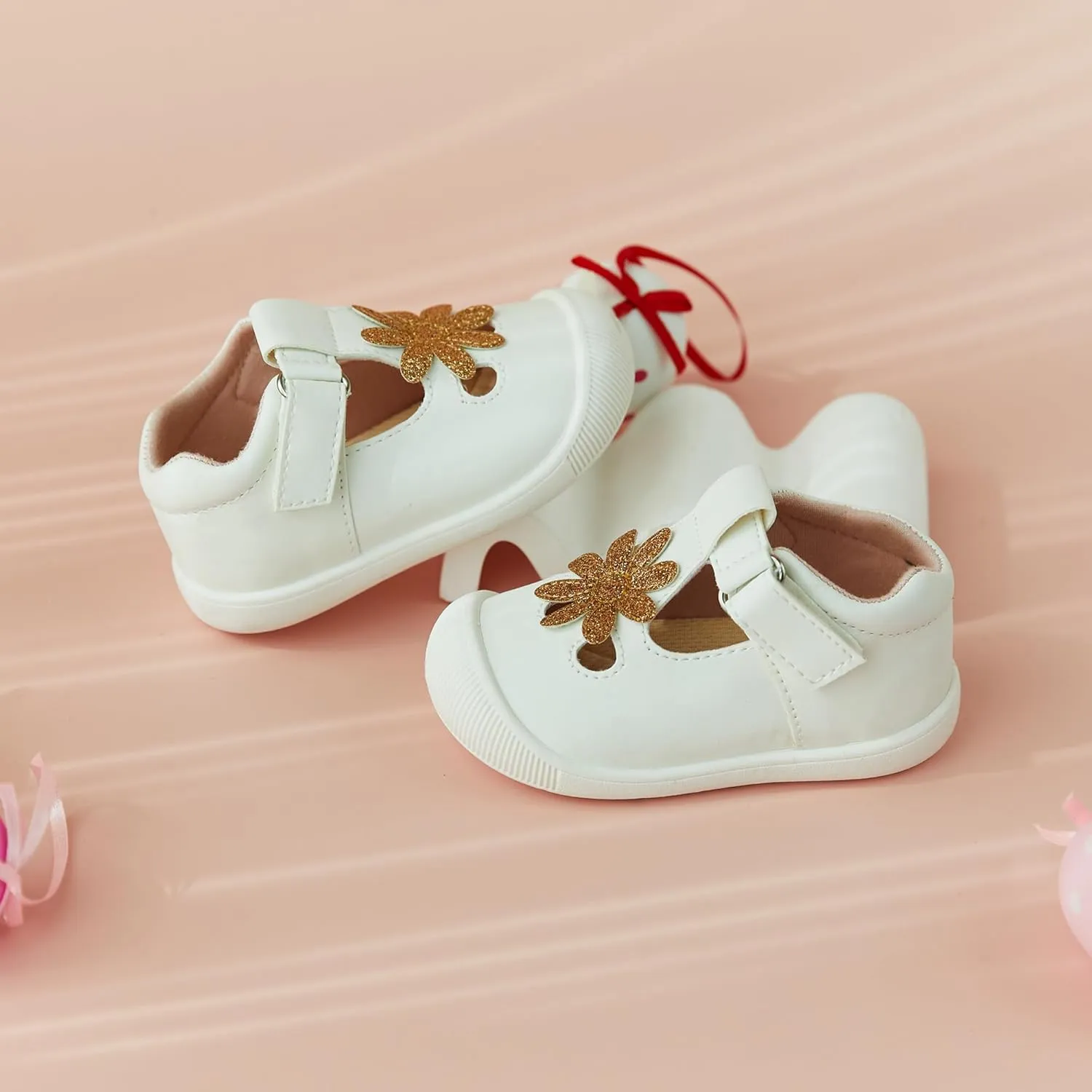 Felix & Flora Soft Sole Baby Dress Shoes - Infant Baby Walking Shoes Moccasinss Rubber Sole Crib Shoes
