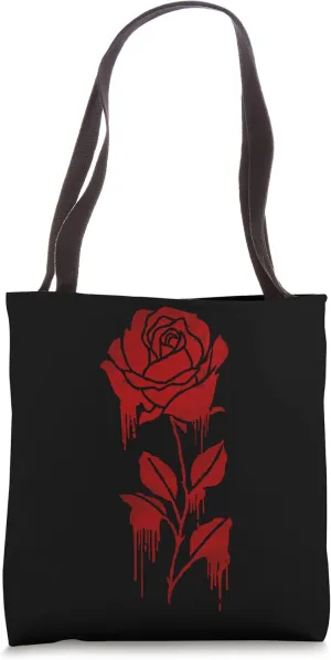 Finnish Goth Aesthetic Gothic Rose Goth Soft Grunge Tote Bag