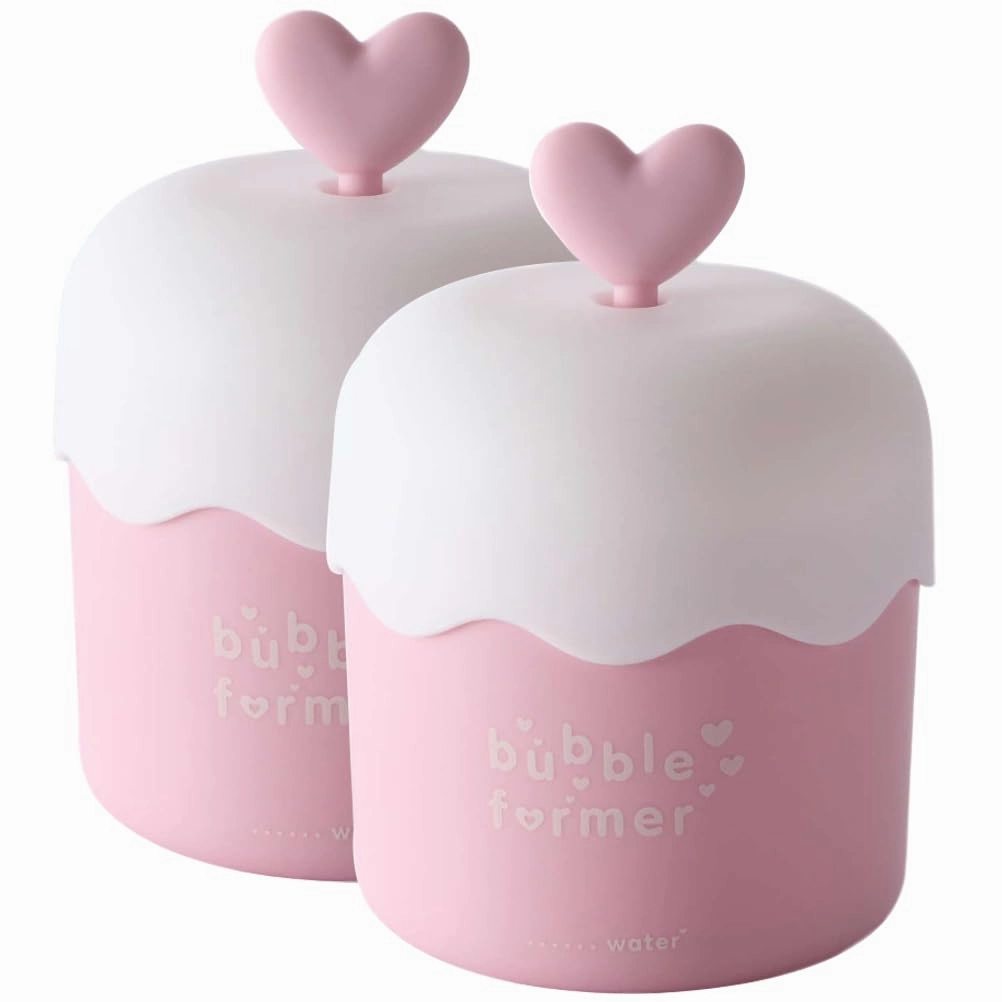Foam Maker for Face Wash,Marshmallow Whip Maker,Bubble Skincare Cleaner Tools for Travel Household (2pcs, Pink)