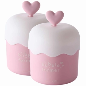 Foam Maker for Face Wash,Marshmallow Whip Maker,Bubble Skincare Cleaner Tools for Travel Household (2pcs, Pink)