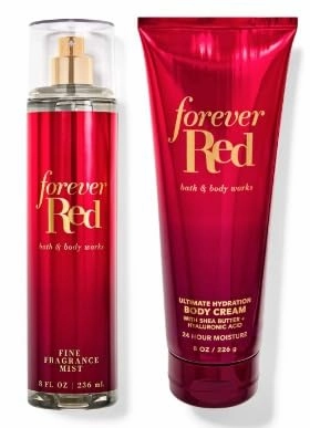 Forever Red by BBW Fine Fragrance Mist and Body Cream gift set