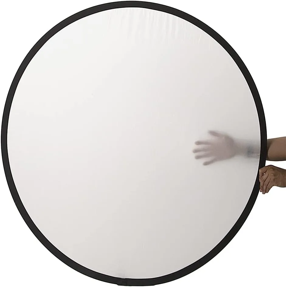 Fotodiox 32in 5-in-1 Collapsible Reflector Panel with Bag for Photography and Video - Black, Gold, Silver, Translucent, and White Panel