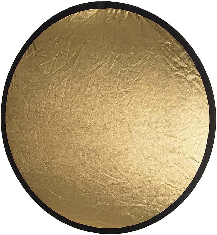Fotodiox 32in 5-in-1 Collapsible Reflector Panel with Bag for Photography and Video - Black, Gold, Silver, Translucent, and White Panel