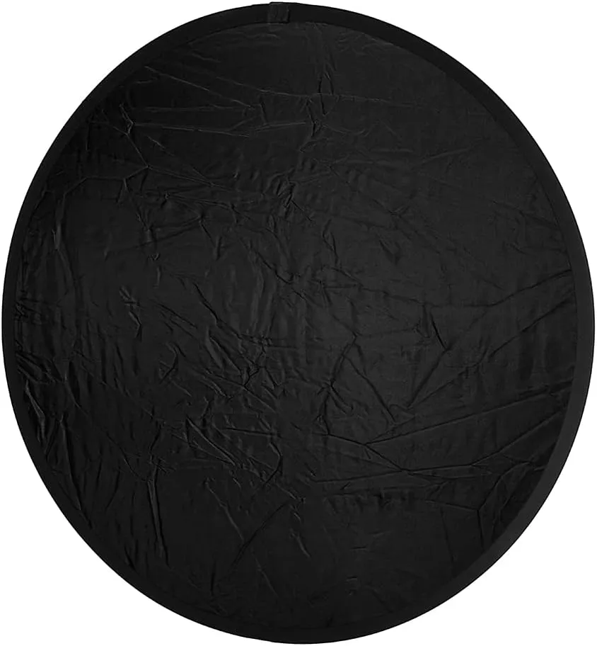 Fotodiox 32in 5-in-1 Collapsible Reflector Panel with Bag for Photography and Video - Black, Gold, Silver, Translucent, and White Panel