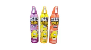 FOZZI'S New Foam Soap Aerosol for Kids,Punchy Purple (Grape),Yippie Yellow (Tropical), Oustanding Orange (Citrus) 11.04 oz Pack of 3