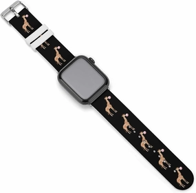 Funny Giraffe With Bubble Adjustable Silicone Watchband Compatible with IWatch Classic Soft Sports Watch Strap for Men Women