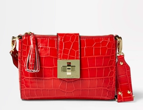 FW18 - Croco - Coline - Lipstick Red