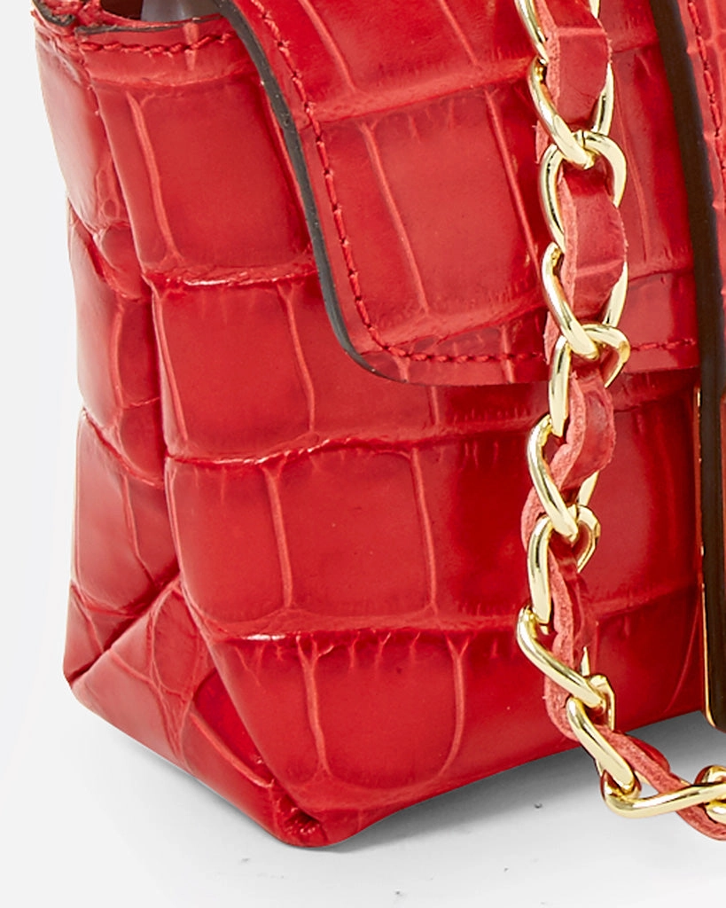 FW18 - Croco - Paulette - Lipstick Red