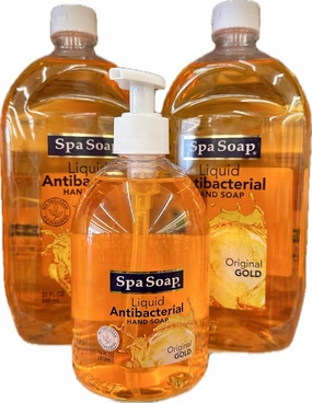 Generic SpaSoap - Anti-bacterial/Moisturizig Hand Soap - 1 Dispenser, 2 Refils (Total 78 fl oz - Original Gold)
