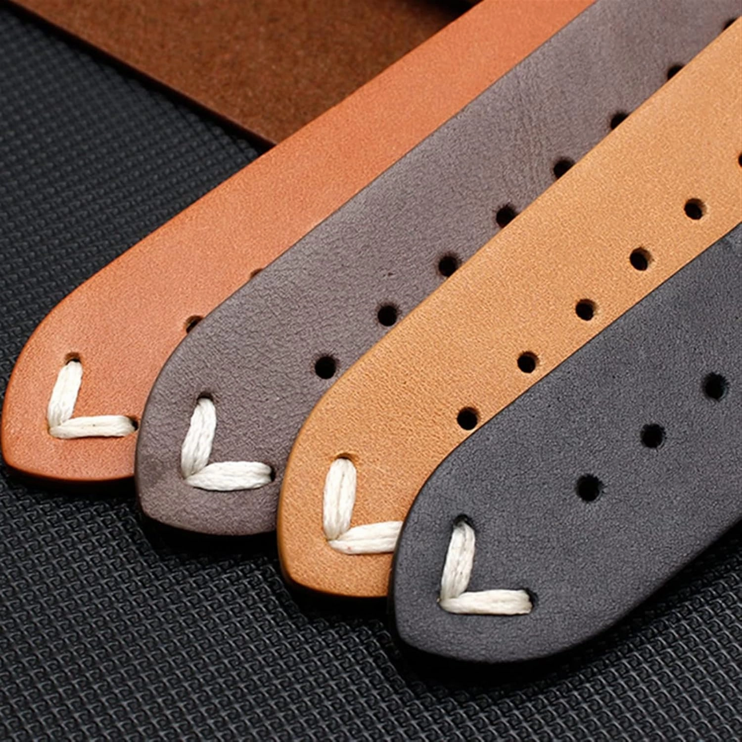 Genuine Leather Watchband for Citizen BM8475-26E 00F00X Wristband 20mm 22mm Black Brown Soft Cowhide Bracelet (Color : 10mm Gold Clasp, Size : 20mm)