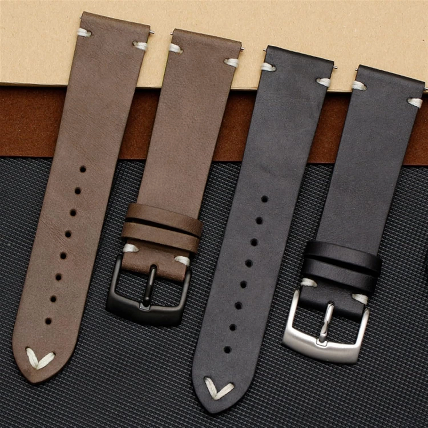 Genuine Leather Watchband for Citizen BM8475-26E 00F00X Wristband 20mm 22mm Black Brown Soft Cowhide Bracelet (Color : 10mm Gold Clasp, Size : 20mm)