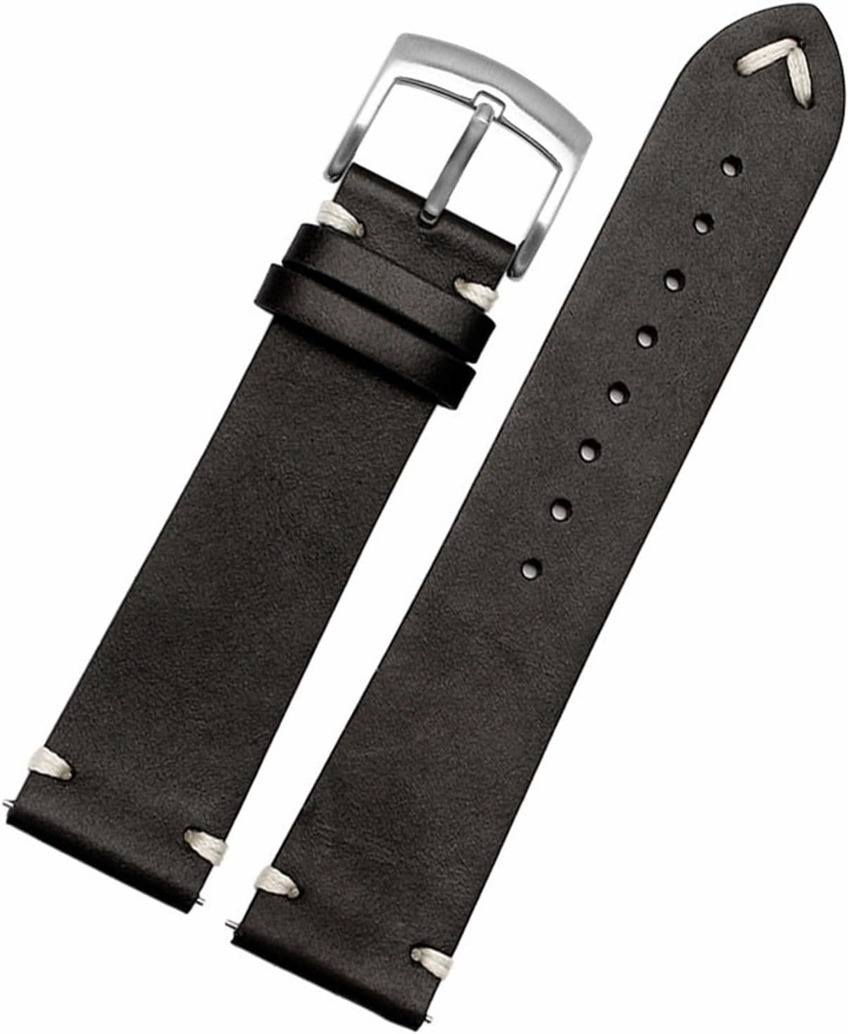 Genuine Leather Watchband for Citizen BM8475-26E 00F00X Wristband 20mm 22mm Black Brown Soft Cowhide Bracelet (Color : 10mm Gold Clasp, Size : 20mm)
