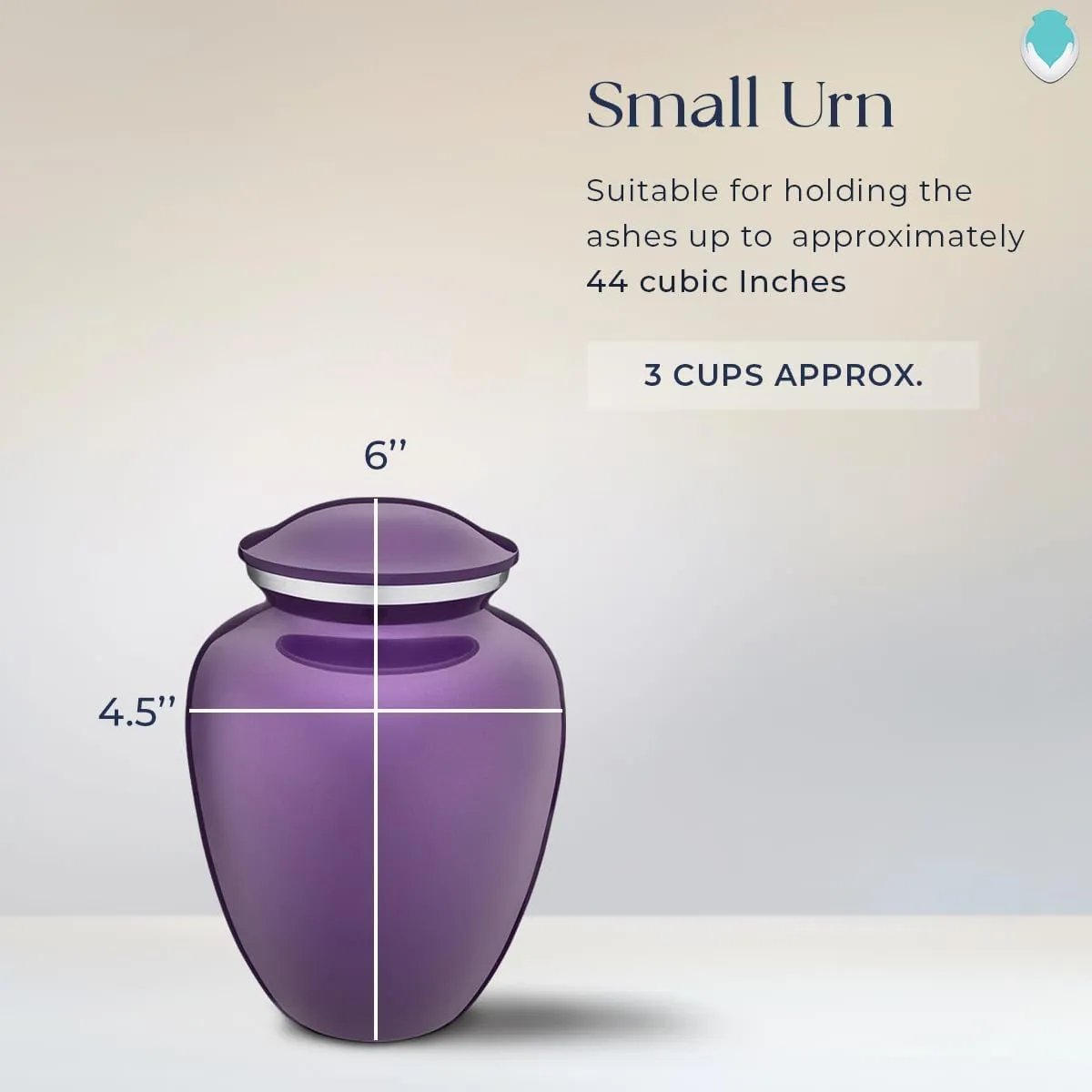 Geturns Embrace Small Personalized Butterfly Cremation Urns for Human Ashes I Purple Funeral Urn for Men and Women I 44 lbs