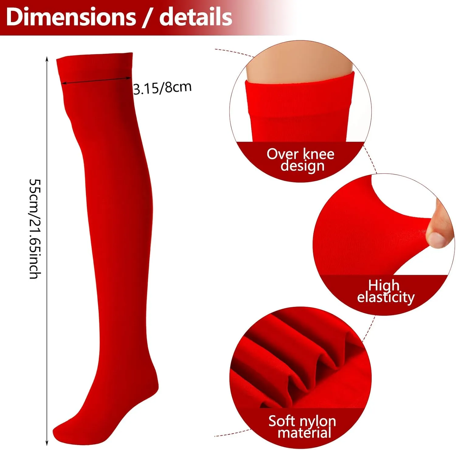 Geyoga 16 Pairs Women Nylon Stockings Colorful Opaque Socks for Women Halloween Carnival Cosplay Supplies