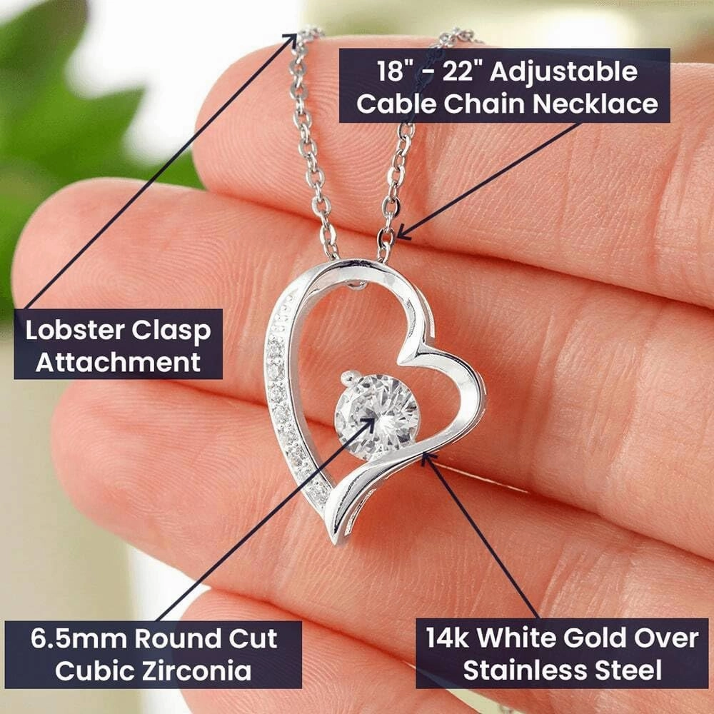Gifts For Wife Forever Love Necklace Set, Wife Birthday Gift Ideas, Necklaces For Wife From Husband, To My Soulmate Necklace For Women, To My Wife Gifts From Husband, Gift for Wife, Christmas, Valentines