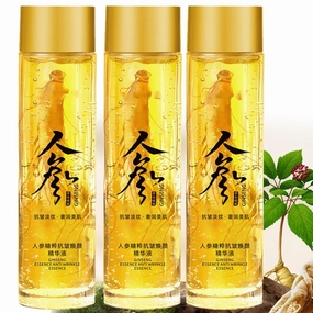 Ginseng Essence Anti-Wrinkle Serum, Hydrating & Firming Face Oil with Ginseng Root Extract, Korean Herbal Ginseng Anti Aging Serum for Smoother Skin Reduce Fine Lines