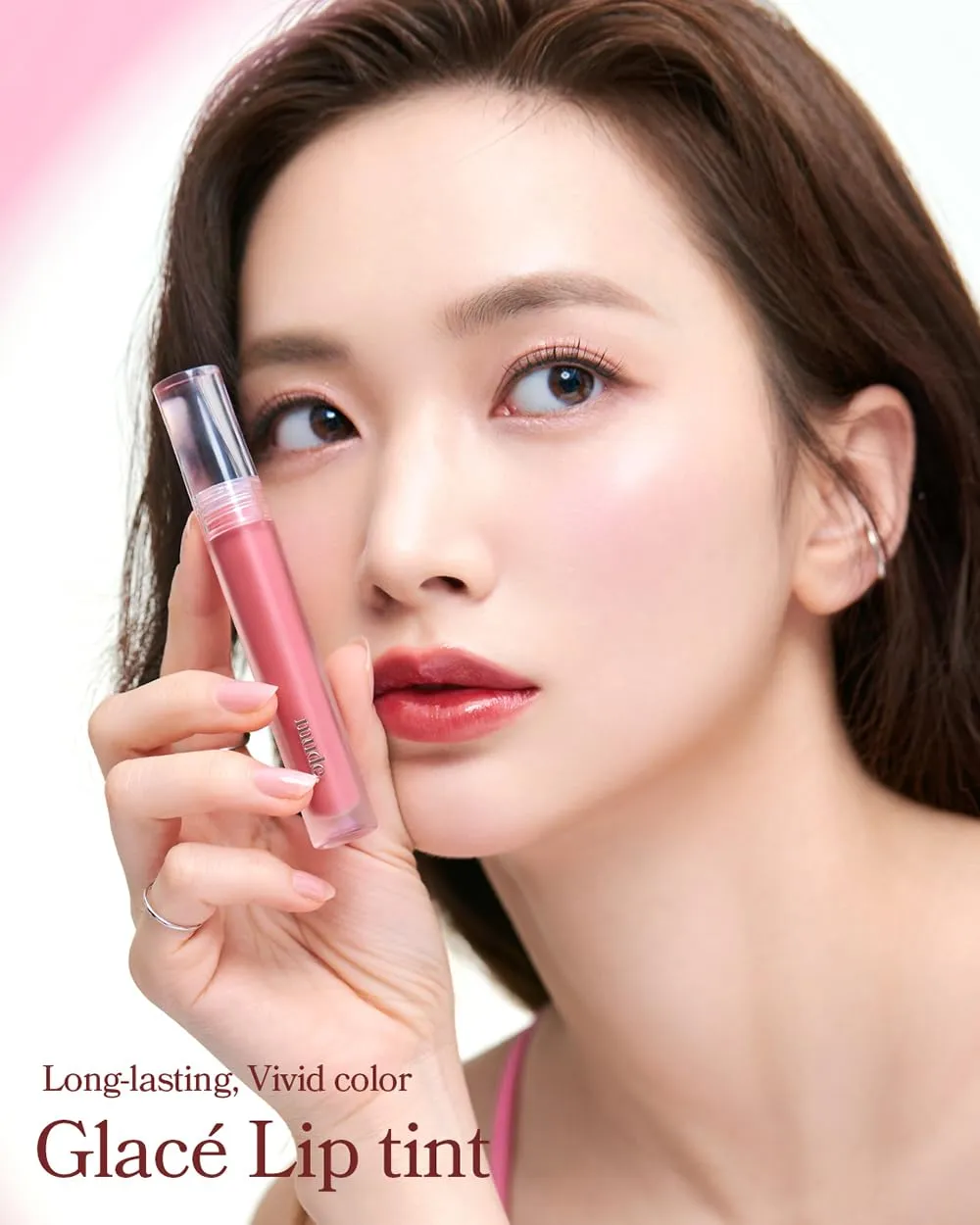 Glacé Lip Tint 06 Mauve more Long-Lasting Liquid Stain Buildable Layer with Glossy Finish for Juicy Glowy Lips K-Beauty K-Cosmetics
