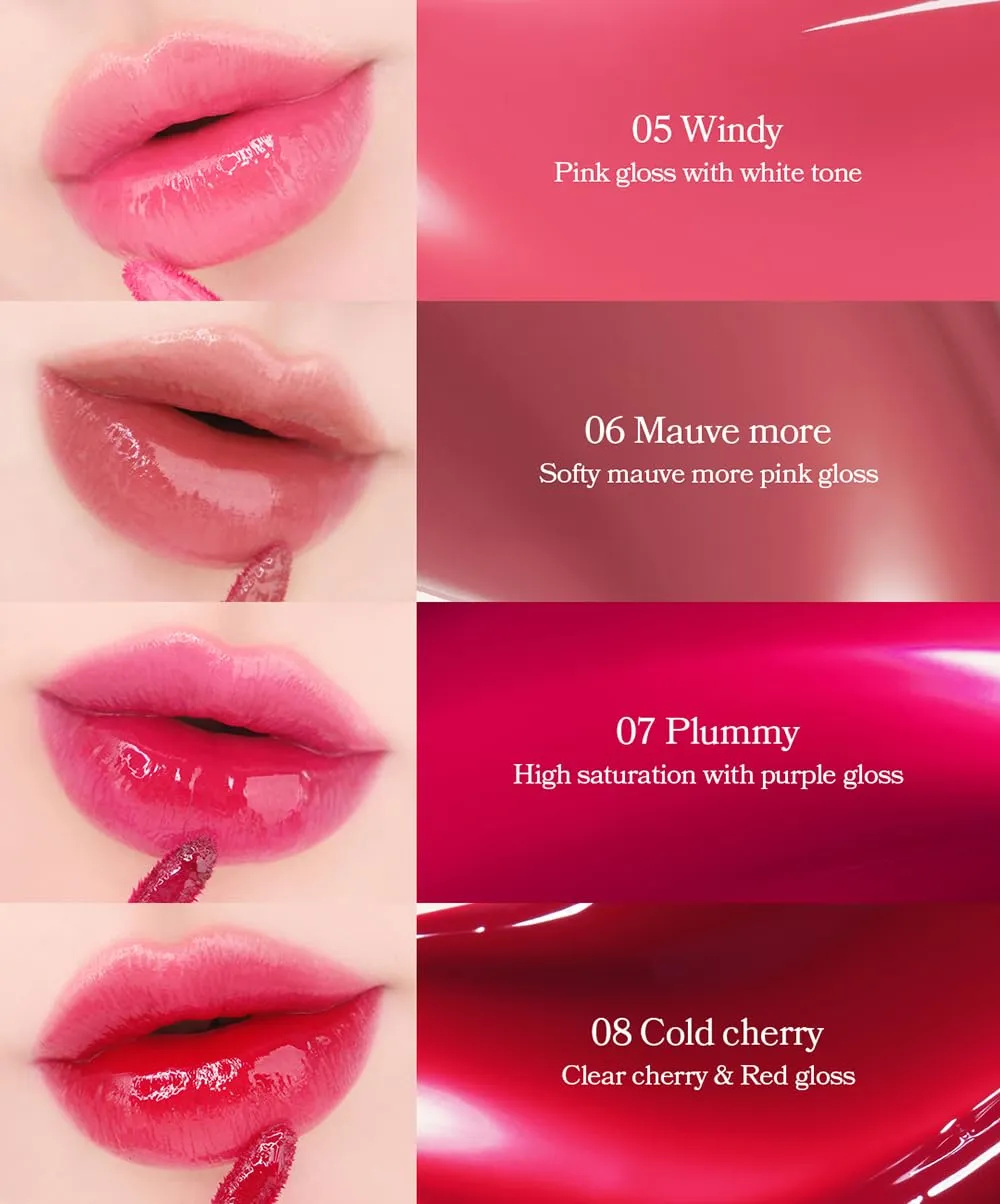 Glacé Lip Tint 06 Mauve more Long-Lasting Liquid Stain Buildable Layer with Glossy Finish for Juicy Glowy Lips K-Beauty K-Cosmetics