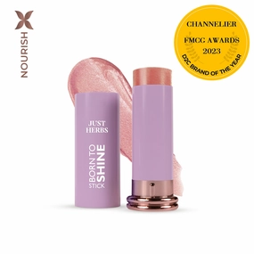Glimmering Pink: Born To Shine Stick with Shea Butter & Cica