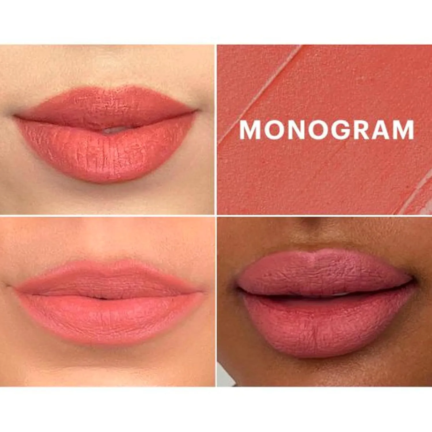 Glo Skin Beauty Suede Matte Lip Crayon (Monogram) - Longwearing Formula Stays On All Day, With Conditioning Shea Butter   Mango Seed Oil for a Velvety Smooth Finish
