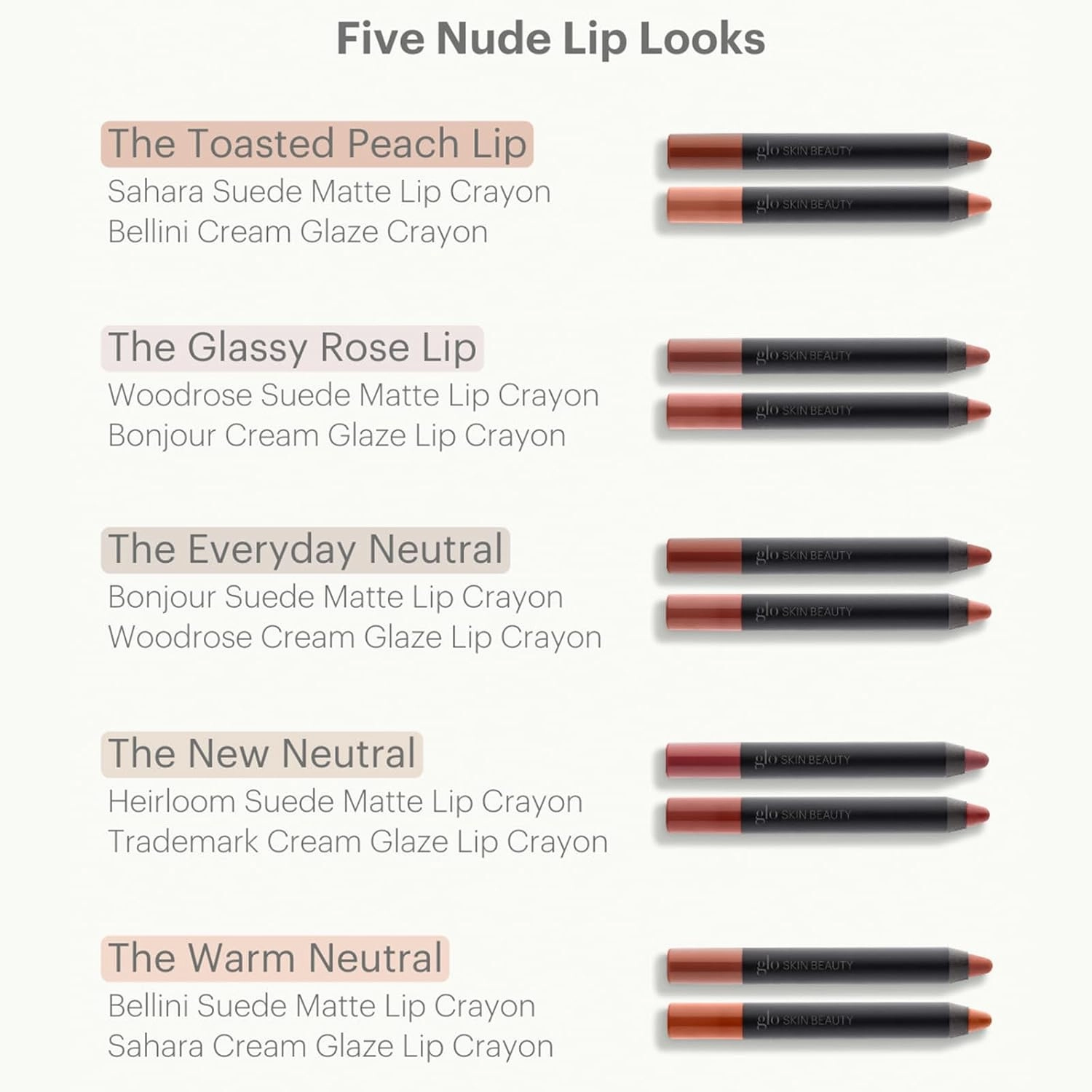 Glo Skin Beauty Suede Matte Lip Crayon (Woodrose) - Longwearing Formula Stays On All Day, With Conditioning Shea Butter   Mango Seed Oil for a Velvety Smooth Finish