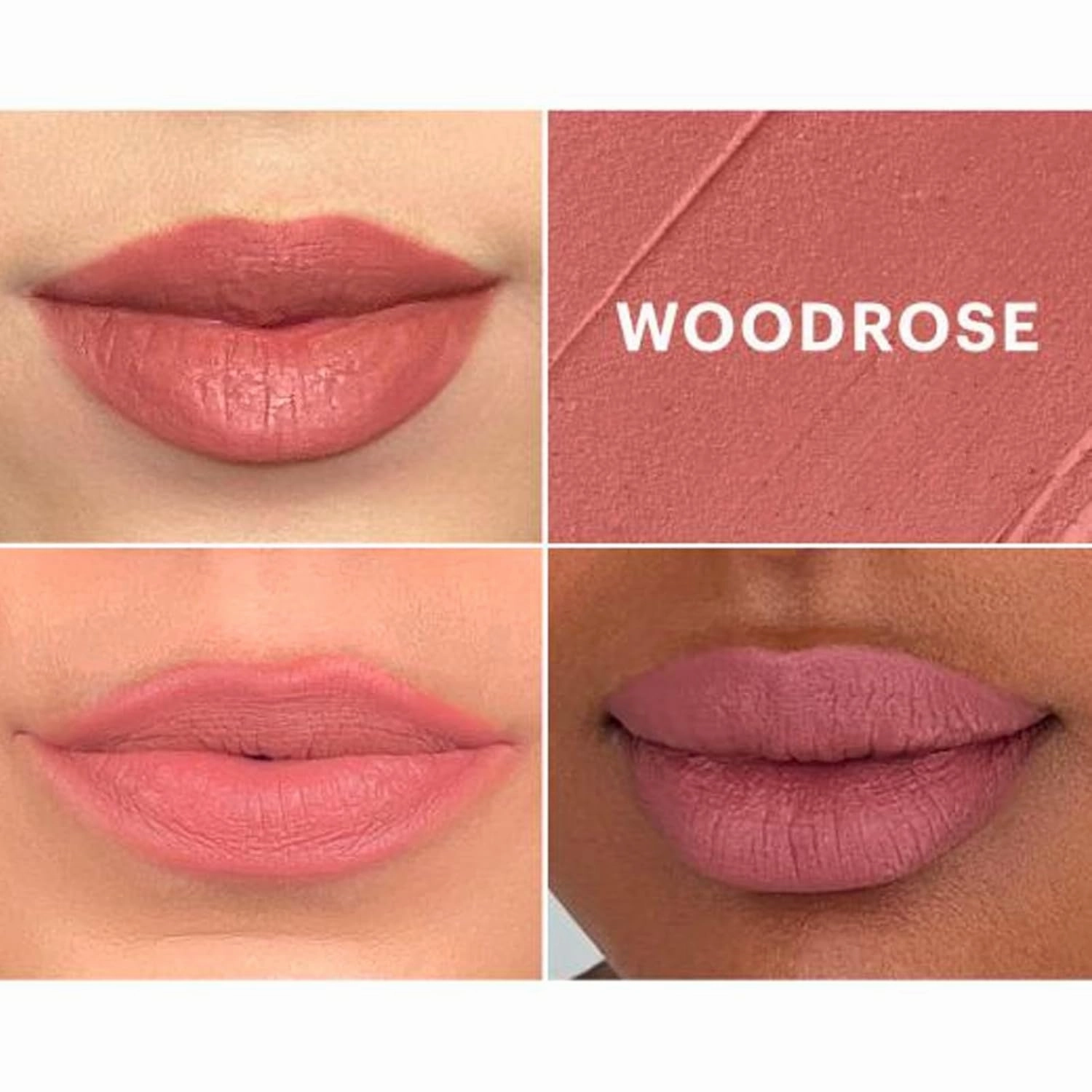 Glo Skin Beauty Suede Matte Lip Crayon (Woodrose) - Longwearing Formula Stays On All Day, With Conditioning Shea Butter   Mango Seed Oil for a Velvety Smooth Finish