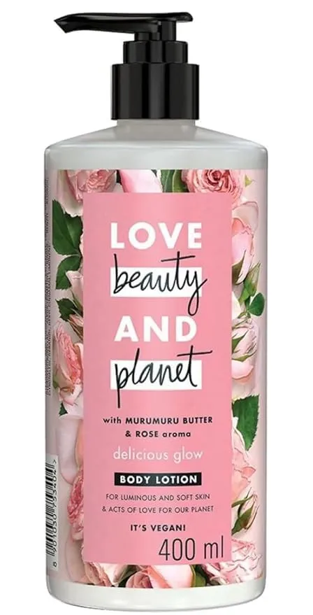 Glow Body Lotion Murumuru Butter & Rose for Soft, Glowing Skin Natural Ingredients, Plant-Based Moisturizers, Vegan, Cruelty-Free 400 ml