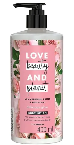 Glow Body Lotion Murumuru Butter & Rose for Soft, Glowing Skin Natural Ingredients, Plant-Based Moisturizers, Vegan, Cruelty-Free 400 ml