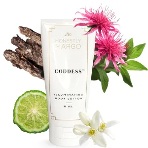 Goddess Illuminating Body Lotion (6 Oz) – Alluring Luxury Women’s Fragrances, Golden Shimmer Body Glow Skin Effect, Nourish Hydrating Lotion with Natural Fruit Oils and Extracts