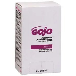 GOJO Industries 315-7220-04 Rich Pink Antibacterial Lotion Soap, 2000 mL (Pack of 4)