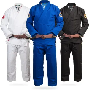 Gold BJJ Calavera Jiu Jitsu Gi - Ultra Strong Gold Weave Premium Kimono - IBJJF Competition Approved Uniform