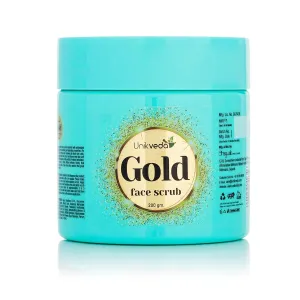 Gold Face Scrub with Antioxidant Extract for Nourishing and Hydrating for Men and Women 200gm