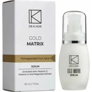 Gold Matrix Serum with Pomegranate, Magnolia Bark, Vitamins C & E Hydrating & Anti-Aging Face Serum, 1 fl oz