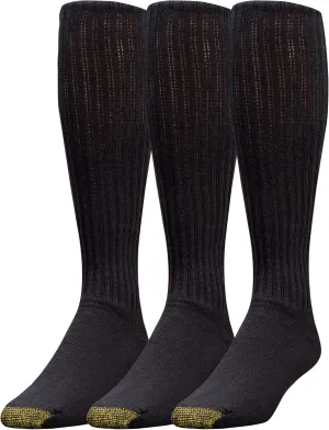 Gold Toe Men's Cotton Over-the-Calf Athletic Socks (3-Pack)