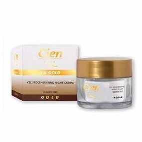 GOLD Anti-Wrinkle Cell Regenerating Night Cream 1% Gold Paraben Free - 1.70 fl oz