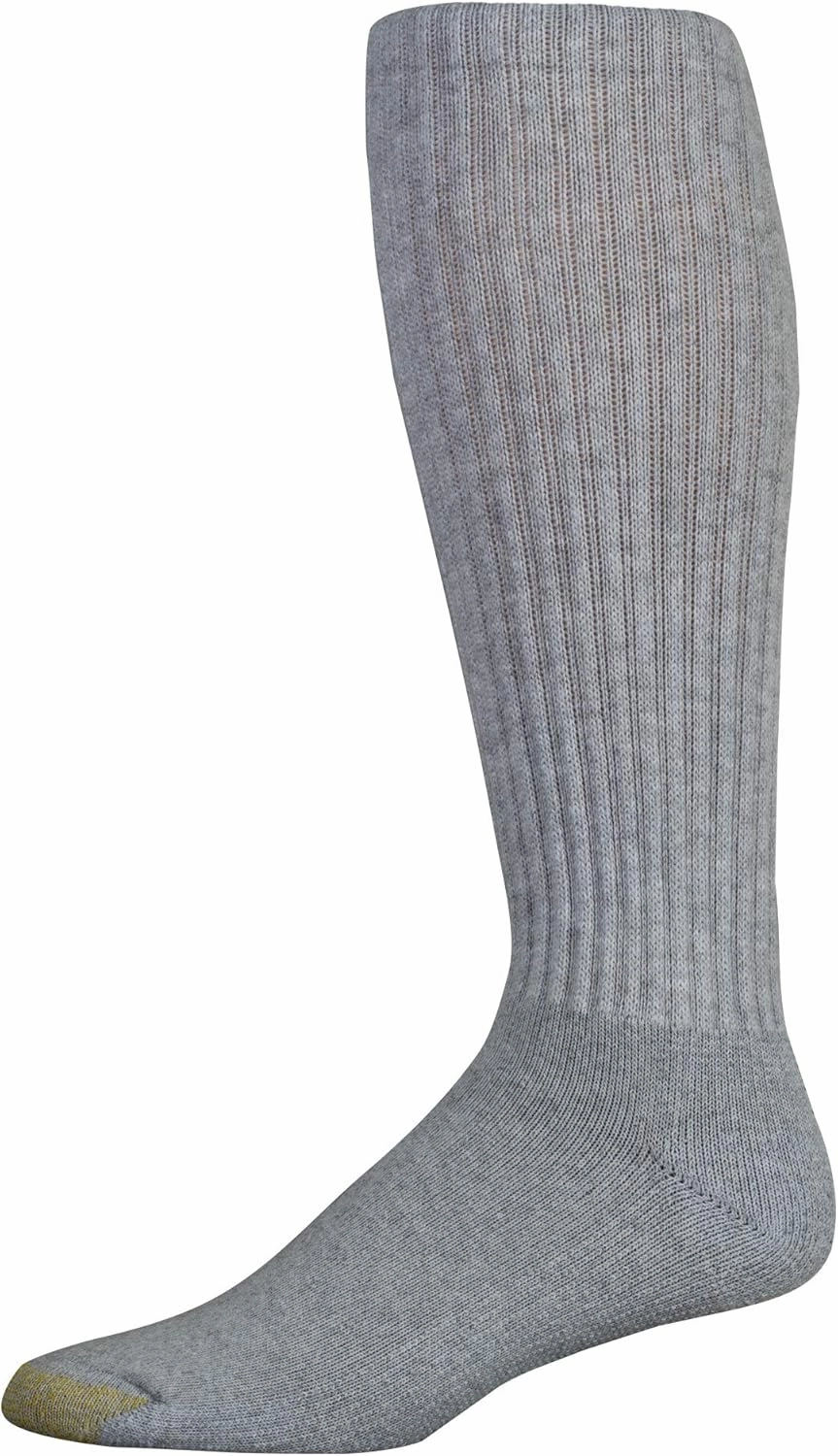 Gold Toe Men's Ultra Tec Over The Calf Athletic Socks, Multipack, 2 Pack 6 Pairs, Shoe Size: 6-12.5
