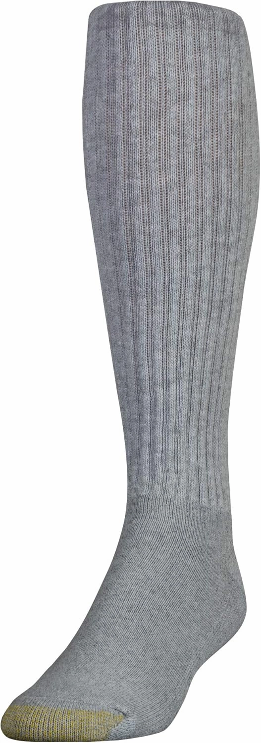 Gold Toe Men's Ultra Tec Over The Calf Athletic Socks, Multipack, 2 Pack 6 Pairs, Shoe Size: 6-12.5