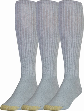 Gold Toe Men's Ultra Tec Over The Calf Athletic Socks, Multipack, 2 Pack 6 Pairs, Shoe Size: 6-12.5