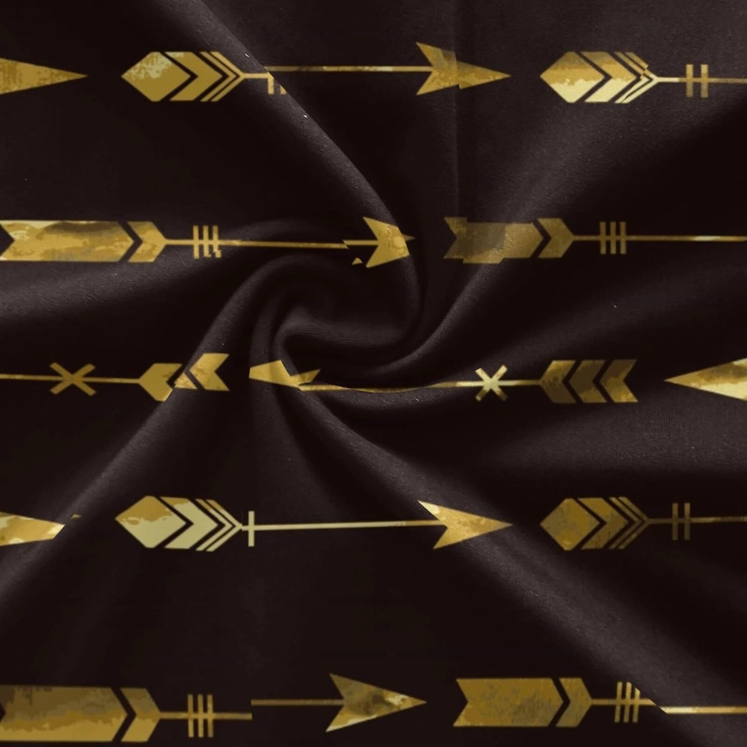 Gold Tribal Arrow High Waisted Leggings for Women - Full Length Capri Buttery Soft Yoga Pants for Workout Athletic