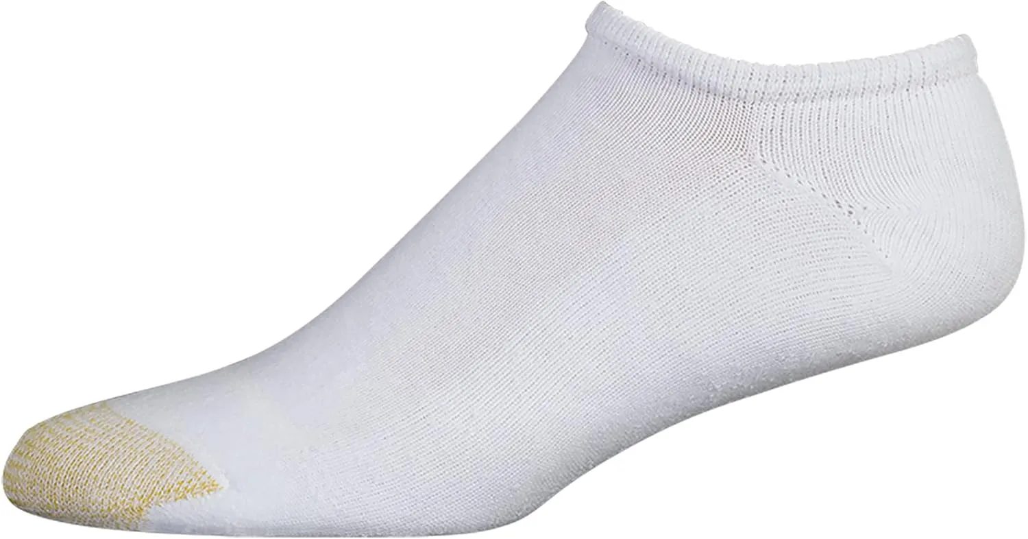 GOLDTOE Men's 656F Cotton No Show Athletic Socks, Multipairs