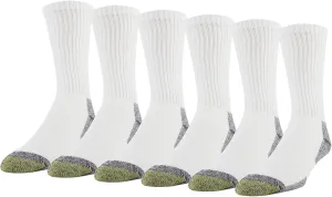 GOLDTOE Men's 656S Cotton Crew Athletic Socks, Multipairs