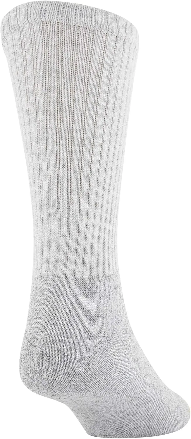 GOLDTOE Men's 656S Cotton Crew Athletic Socks, Multipairs