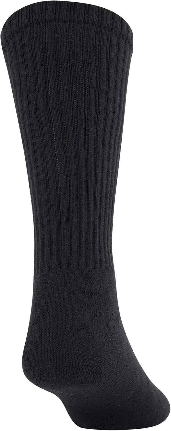 GOLDTOE Men's 656S Cotton Crew Athletic Socks, Multipairs