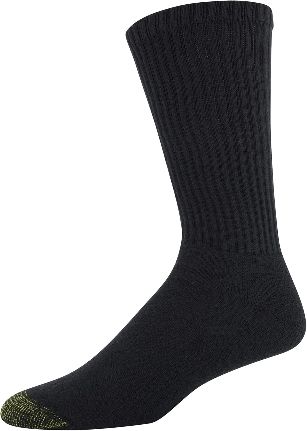 GOLDTOE Men's 656S Cotton Crew Athletic Socks, Multipairs