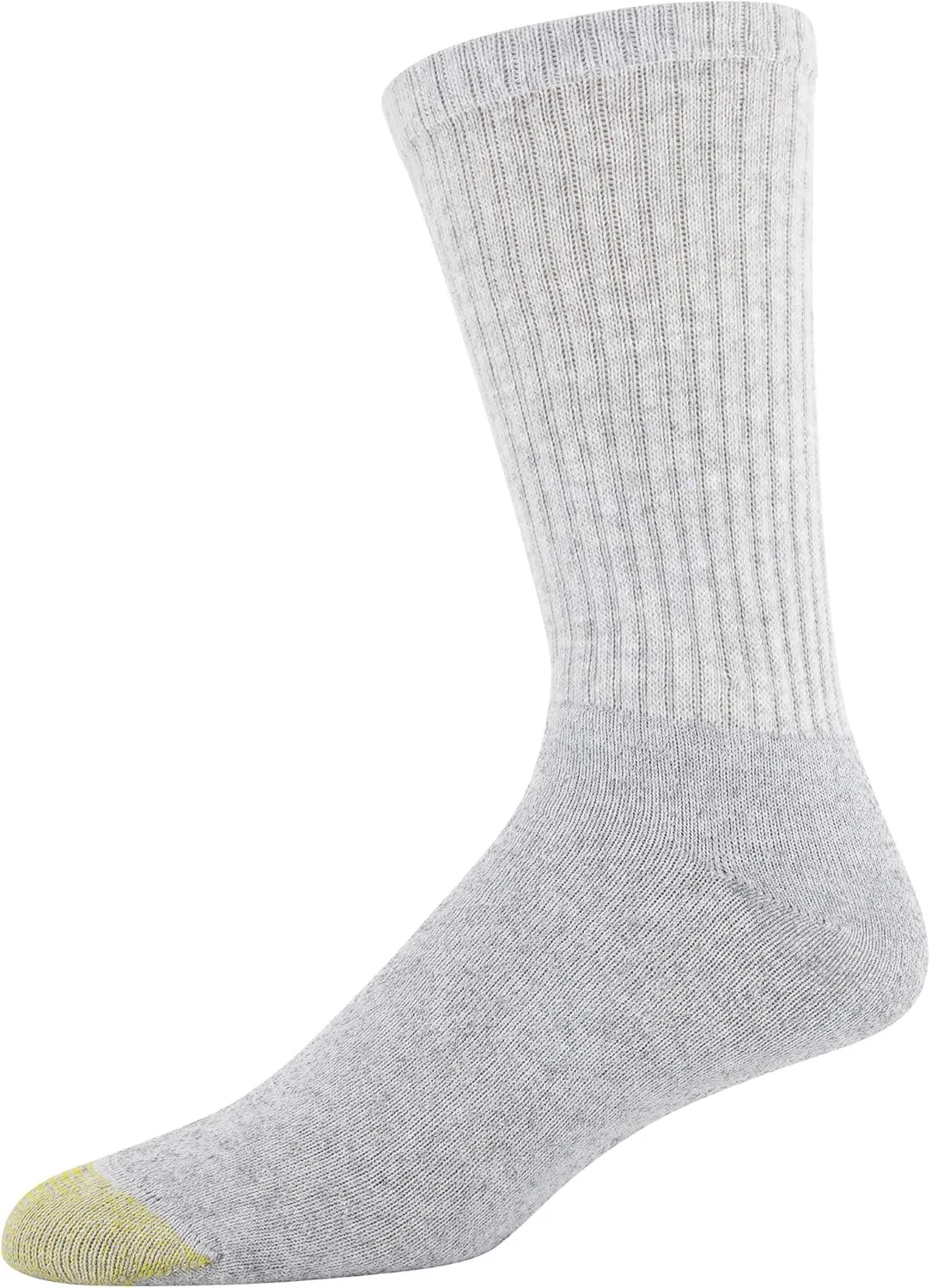 GOLDTOE Men's 656S Cotton Crew Athletic Socks, Multipairs